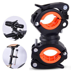 Bicycle Light Bracket Bike Lamp Holder LED Torch Headlight Pump Stand Quick Release Mount 360 Degree Rotatable - Pogo Cycles