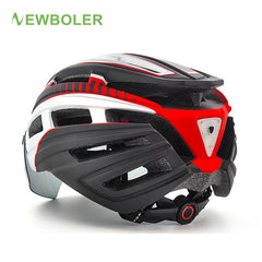 NEWBOLER Cycling Helmet Man Women LED Light Helmet Road Mountain Bike Helmet Lens For Riding Bicycle Sports Skateboard Scooter - Pogo Cycles